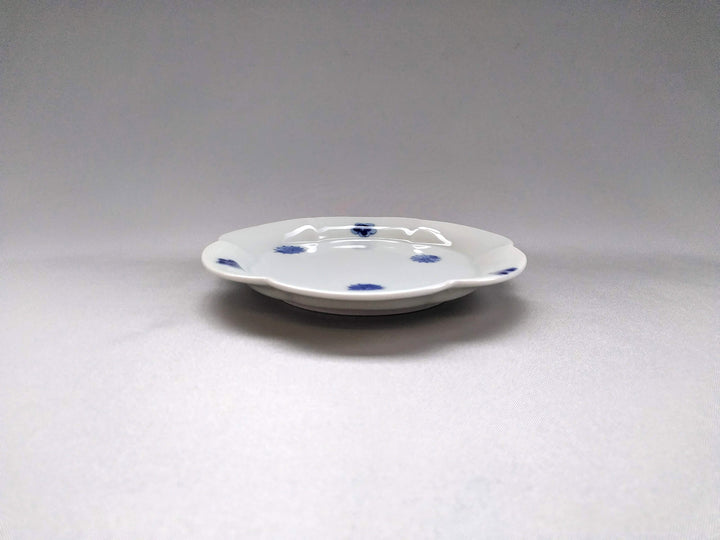 Rinka Plate S Underglazed Small Flower Chirashi - Crafted By Koyo Kiln