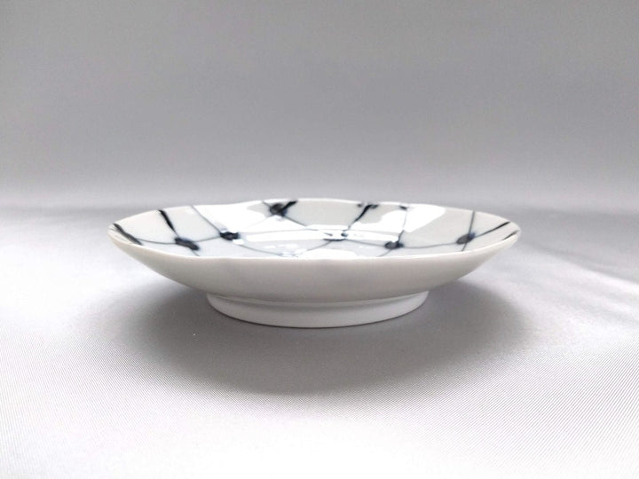 Dotted Grid Pattern Small Plate - Crafted By Fukuho Kiln