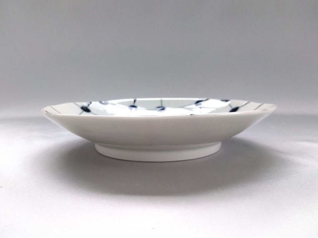 Dotted Grid Pattern 5-Sun Plate - Crafted By Fukuho Kiln