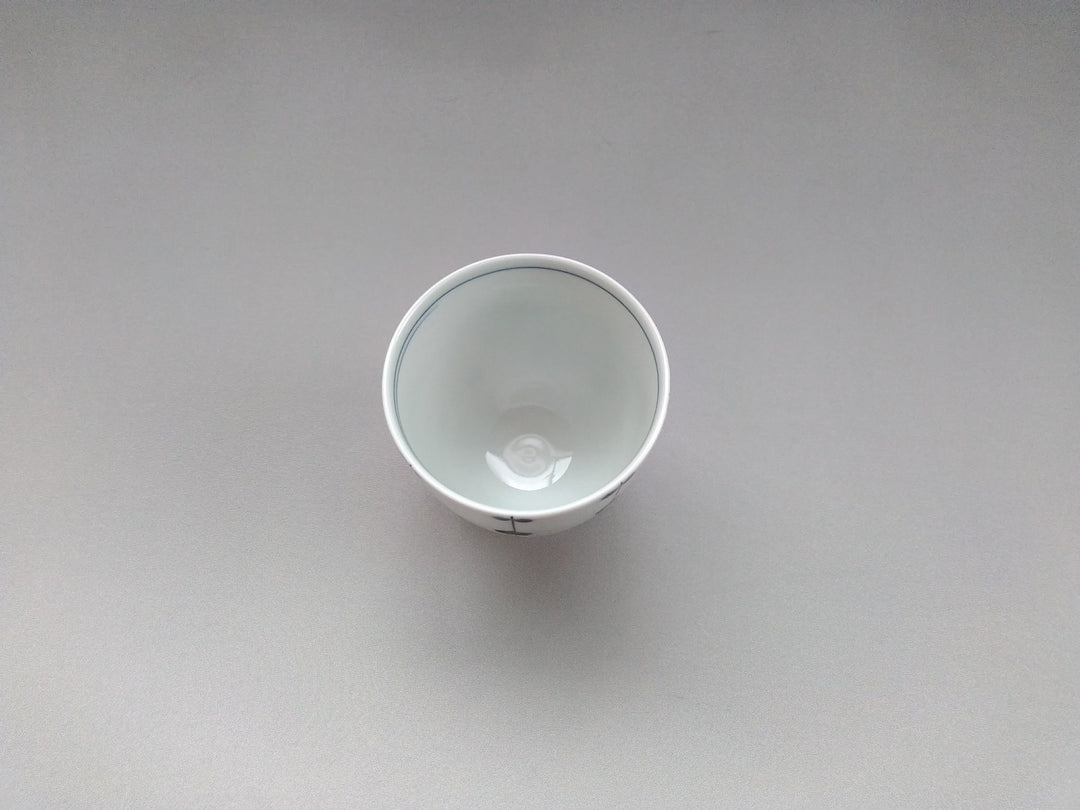 Dot Grid Tea Cup Blue - Crafted By Fukuho Kiln