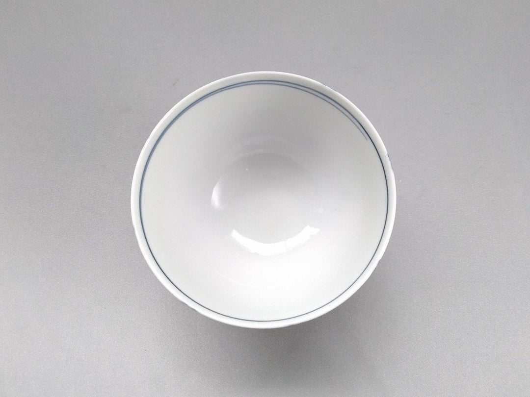 Dotted Grid Pattern Rice Bowl Blue — Hand-Glazed Japanese Porcelain by My Store