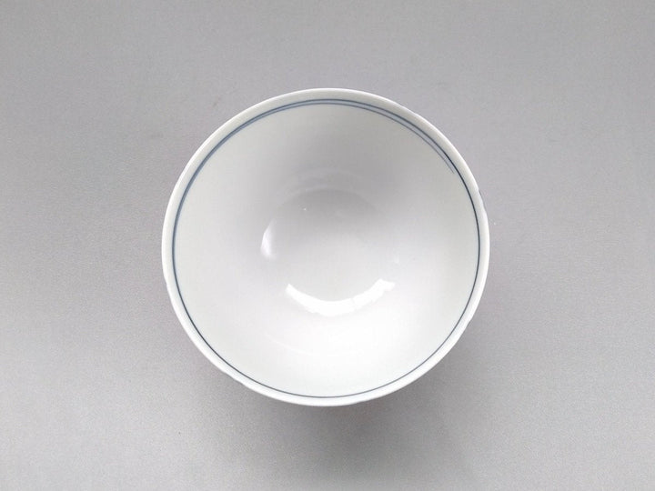 Dotted Grid Pattern Rice Bowl Blue — Hand-Glazed Japanese Porcelain by My Store