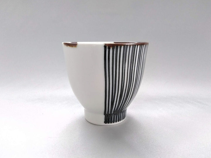 Half line Tea Cup Blue — Hand-Glazed Japanese Pottery by Fukuho Kiln
