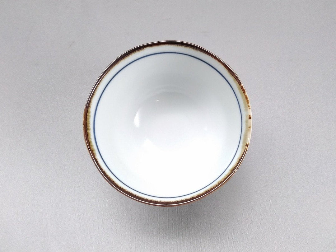 Dark Flower Hexagonal elevated Rice Bowl Red - Crafted By Fukuho Kiln