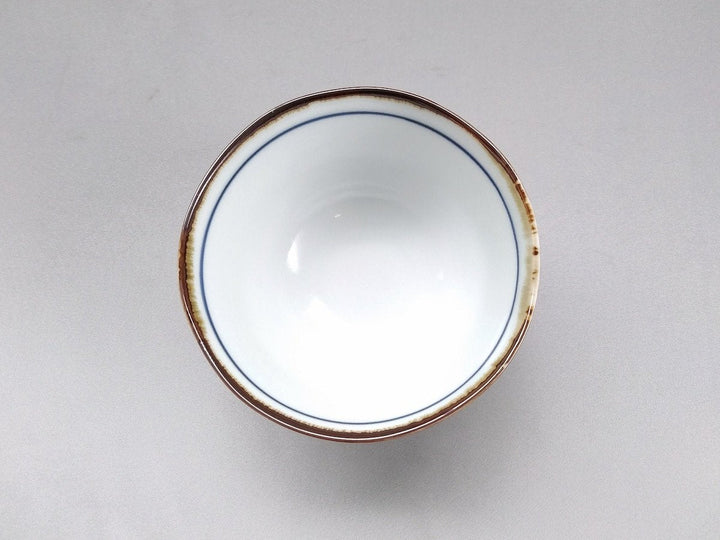 Dark Flower Hexagonal elevated Rice Bowl Red - Crafted By Fukuho Kiln
