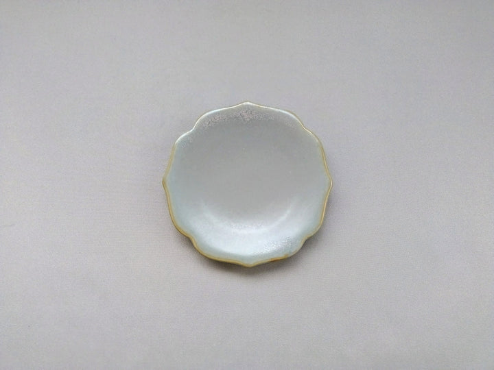 Light Rikyu Kikyo Rim Small Plate - Crafted By Toetsu Kiln