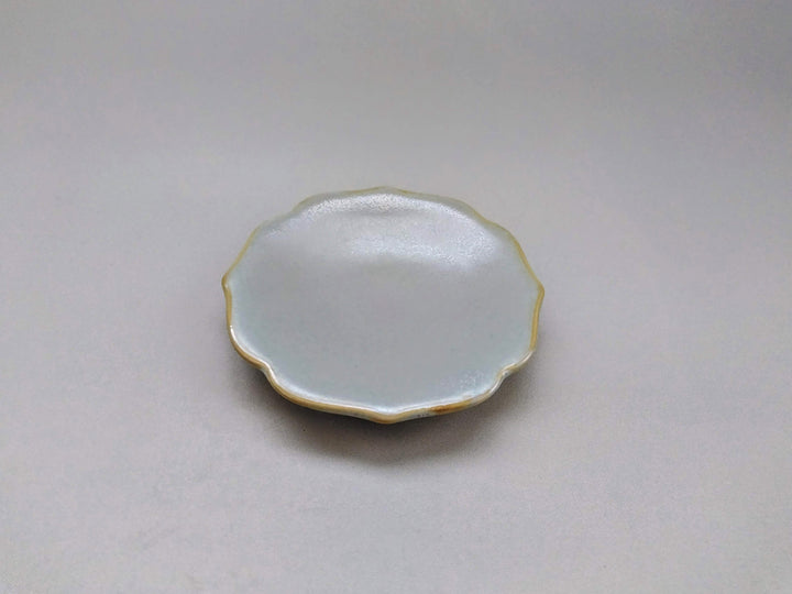 Light Rikyu Kikyo Rim Small Plate - Crafted By Toetsu Kiln