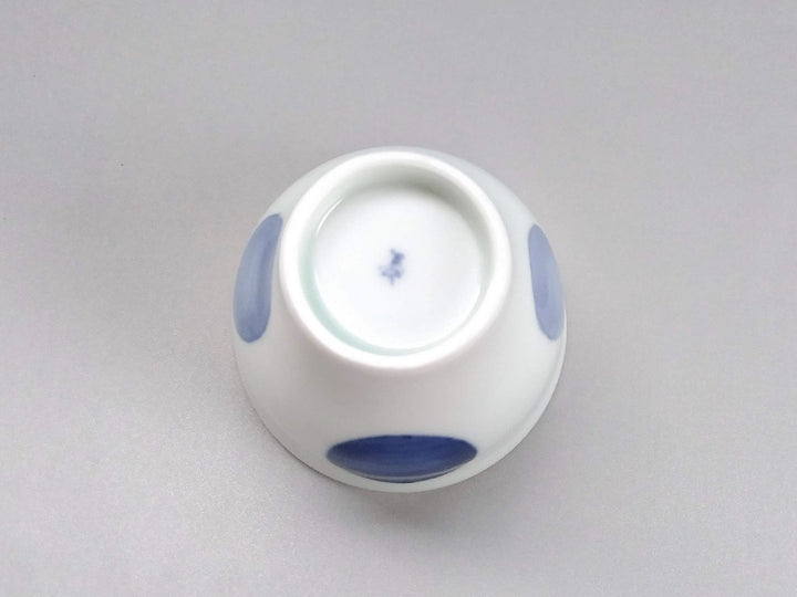 Underglazed two-Color Round Pattern Tea Cup — Hand-Painted Japanese Pottery by Koso Kiln
