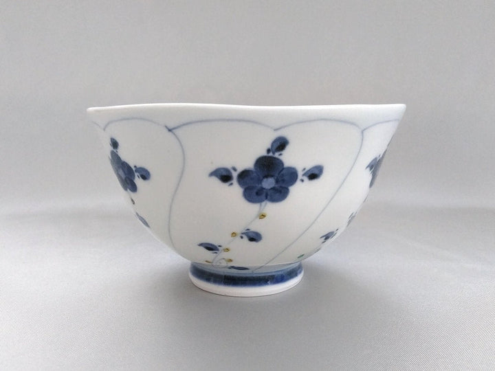 Large Underglazed Nazuna Patterned Rice Bowl - Crafted By Koso Kiln