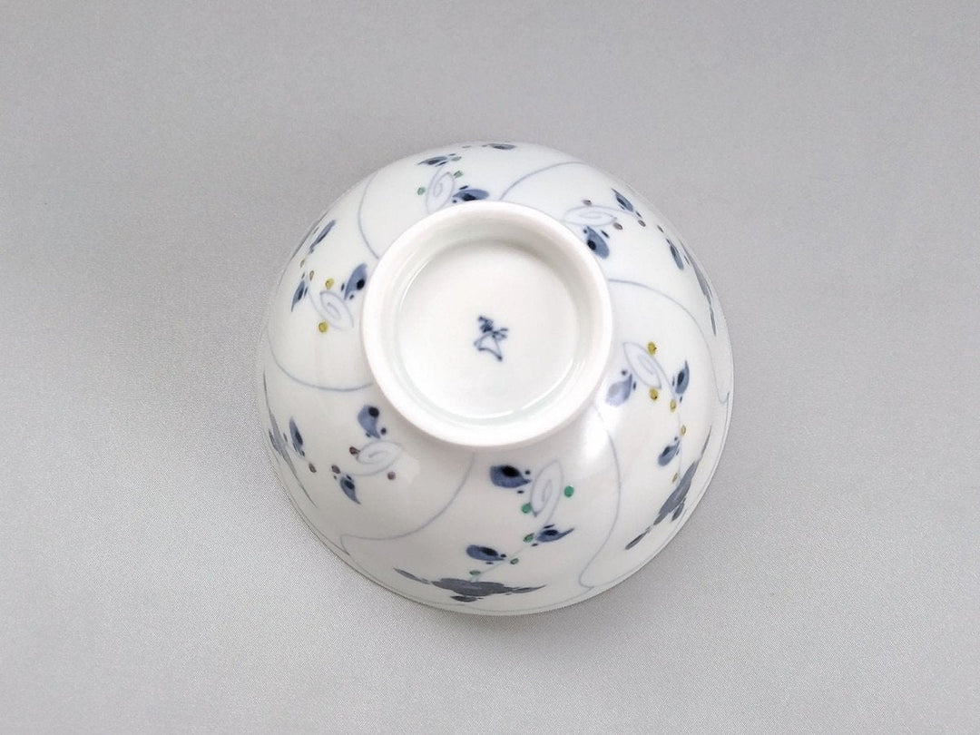 Large Underglazed Nazuna Patterned Rice Bowl - Crafted By Koso Kiln