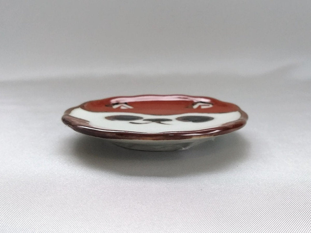 Red pea Plate top dog - Crafted By Soramoe Pottery