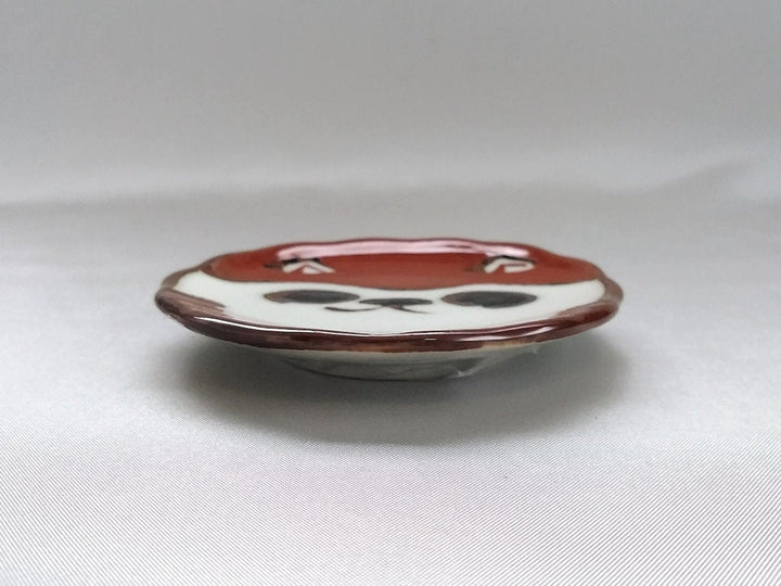 Red pea Plate top dog - Crafted By Soramoe Pottery