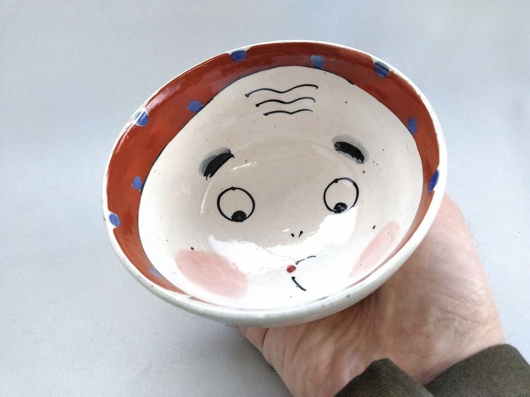Hyottoko Rice Bowl — Hand-Glazed Japanese Pottery by My Store