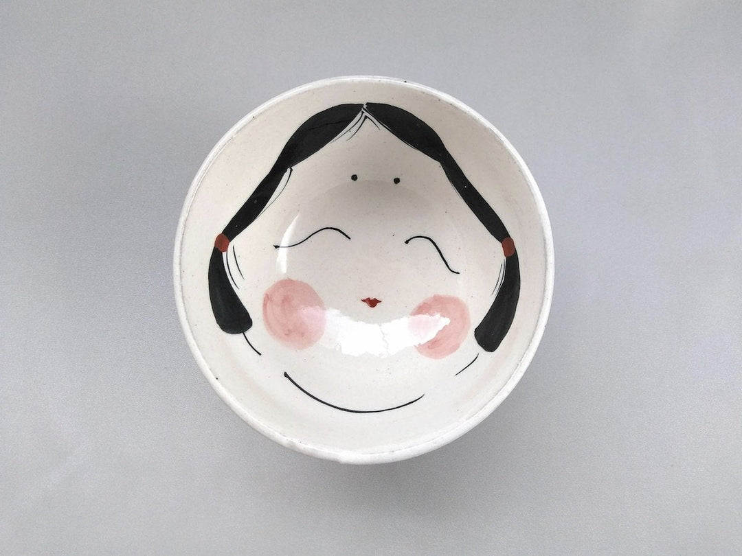 Okame Rice Bowl - Crafted By Pottery Raku