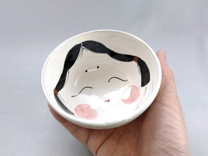Okame Rice Bowl - Crafted By Pottery Raku