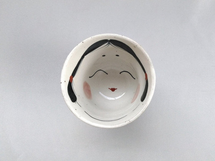 Okame Tea Cup - Crafted By Pottery Raku