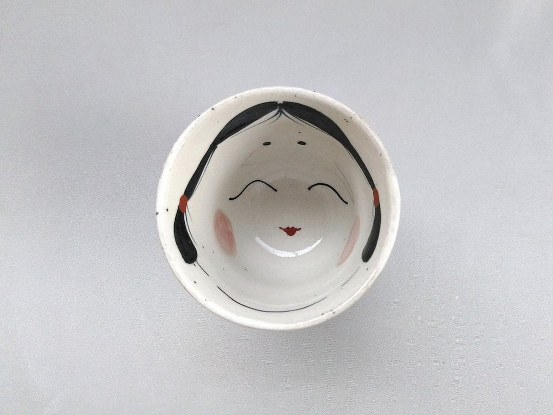 Okame Tea Cup - Crafted By Pottery Raku