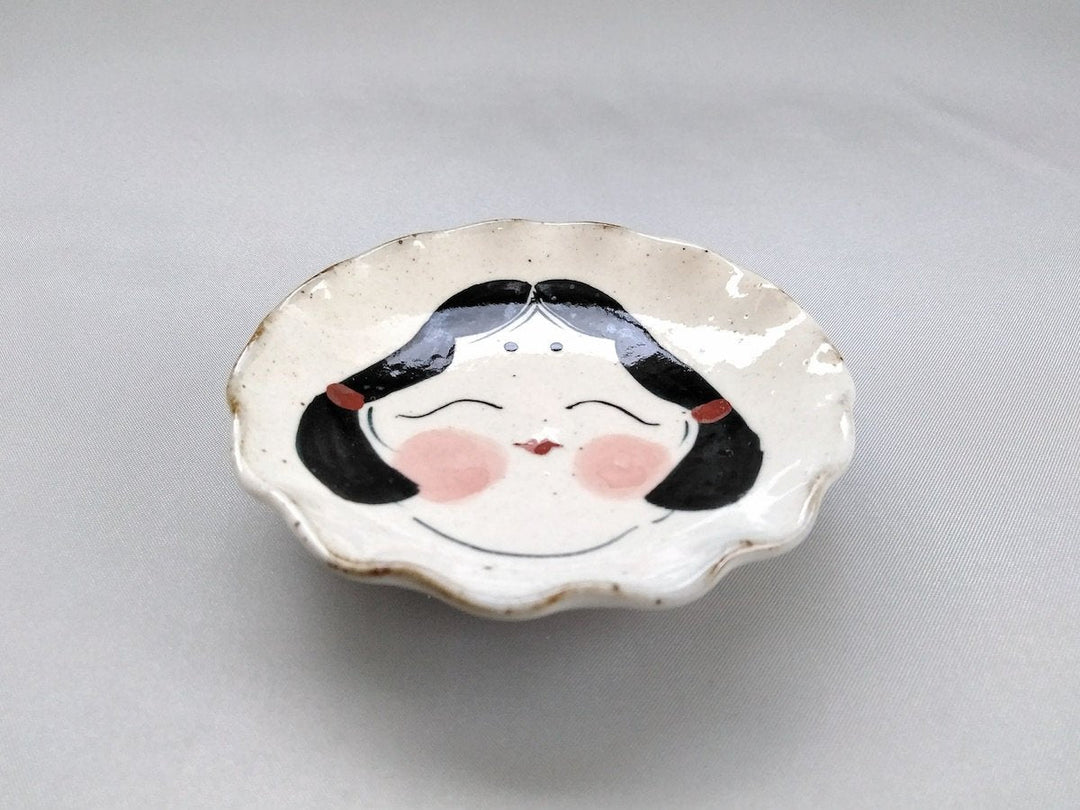 Okame Rinka Small Plate - Crafted By Pottery Raku