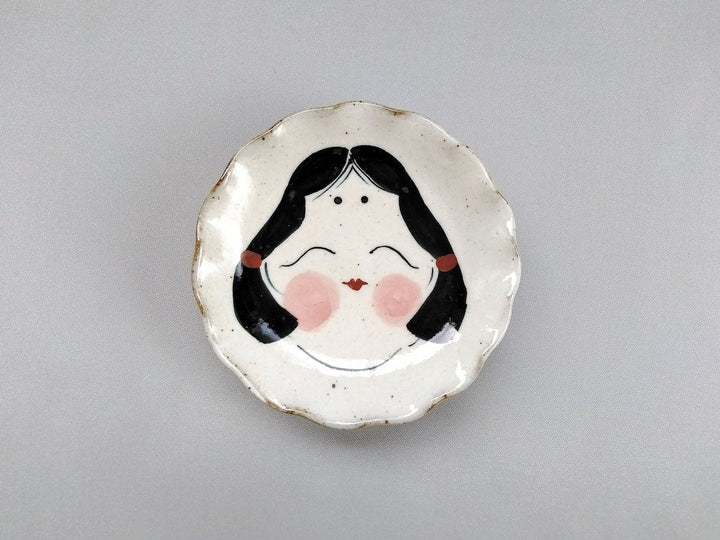 Okame Rinka Small Plate - Crafted By Pottery Raku