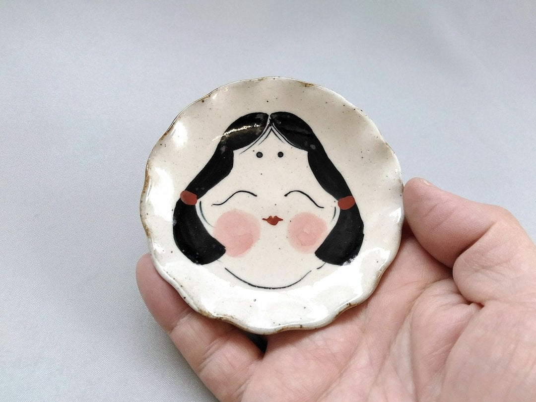 Okame Rinka Small Plate - Crafted By Pottery Raku