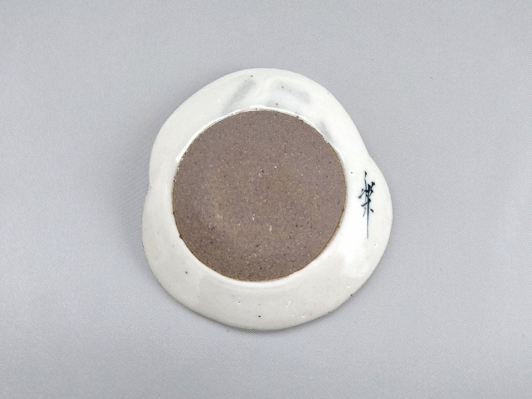 Okame face-Shaped Small Plate — Hand-Glazed Japanese Pottery by Pottery Raku