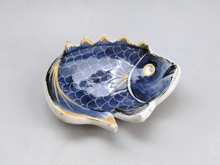 Sea bream type Small Plate Blue - Crafted By Pottery Raku