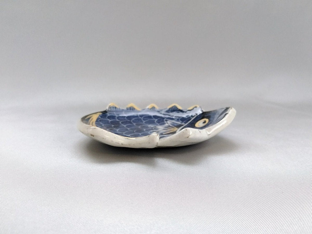 Sea bream type Small Plate Blue - Crafted By Pottery Raku