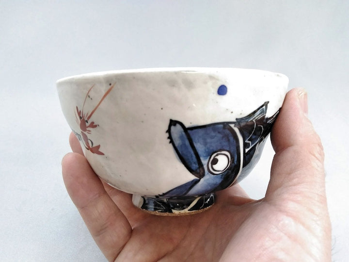 Shrimp and sea bream Rice Bowl - Crafted By Pottery Raku
