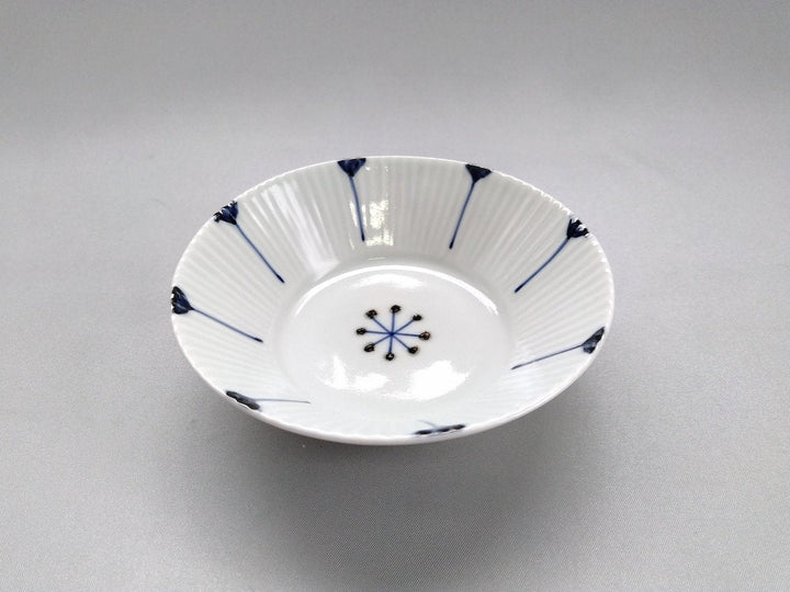 Minori Ridged Small Bowl with Underglazed Petal Pattern - Crafted By Koyo Kiln