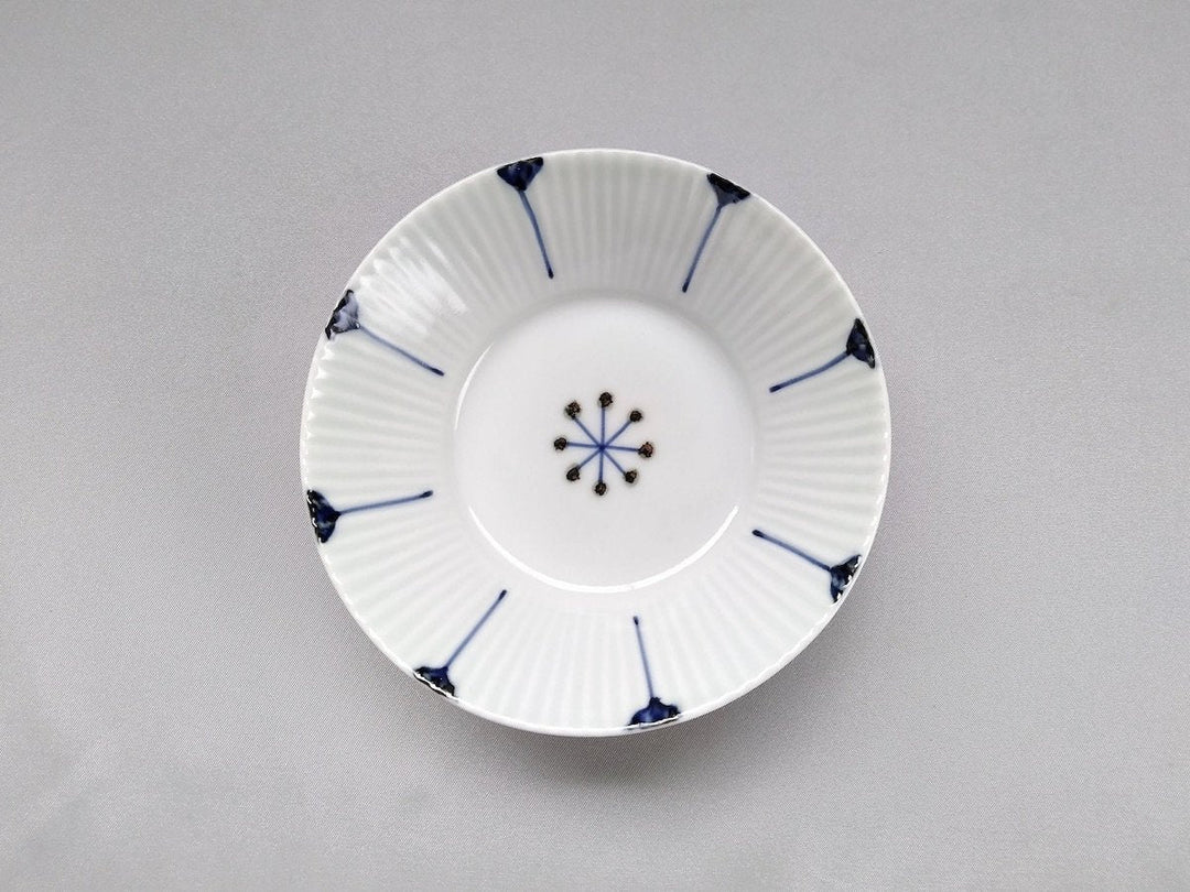 Minori Ridged Small Bowl with Underglazed Petal Pattern - Crafted By Koyo Kiln