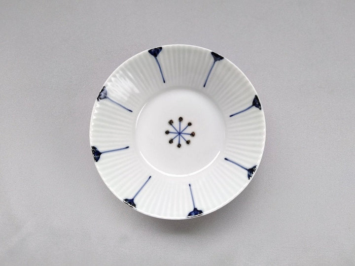 Minori Ridged Small Bowl with Underglazed Petal Pattern - Crafted By Koyo Kiln