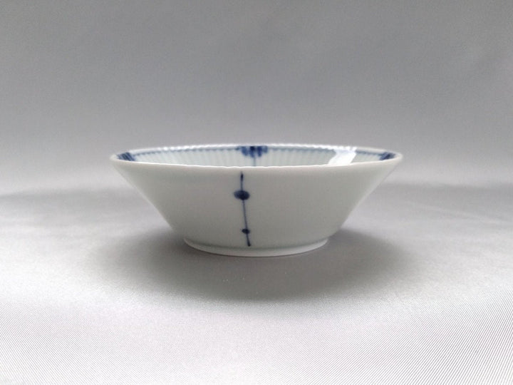 Minori Ridged Small Bowl dot Pattern Flower - Crafted By Koyo Kiln