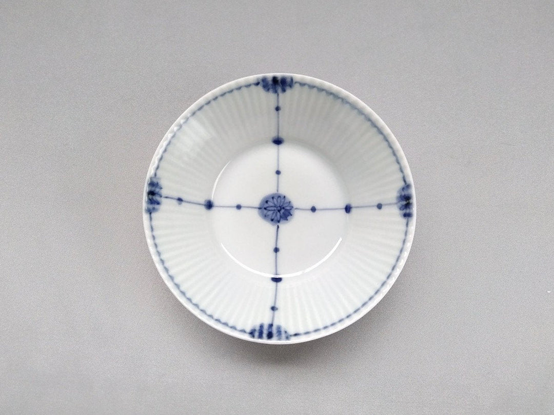 Minori Ridged Small Bowl dot Pattern Flower - Crafted By Koyo Kiln