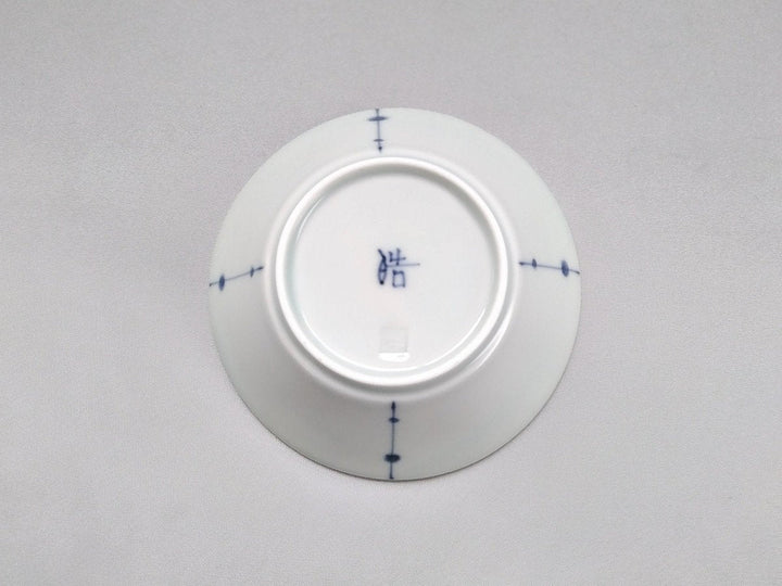 Minori Ridged Small Bowl dot Pattern Flower - Crafted By Koyo Kiln