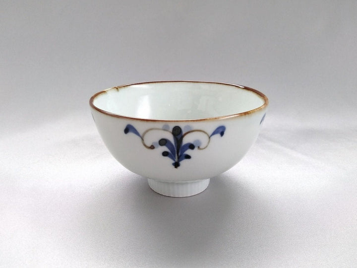 Ridged Rice Bowl Small Leaves - Crafted By Koyo Kiln
