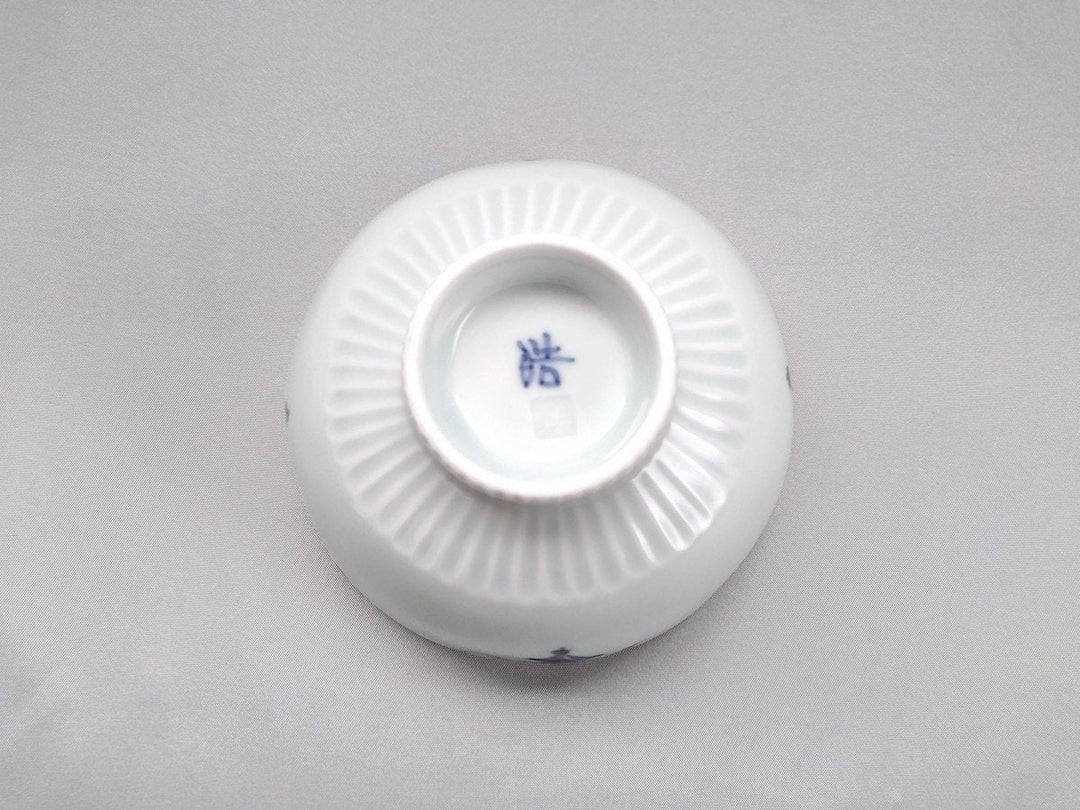 Ridged Rice Bowl Small Leaves - Crafted By Koyo Kiln