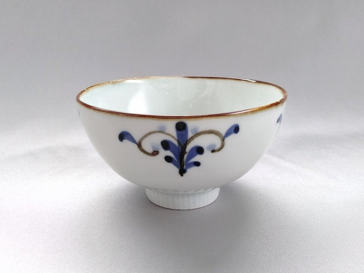 Ridged Rice Bowl Large Leaves - Crafted By Koyo Kiln