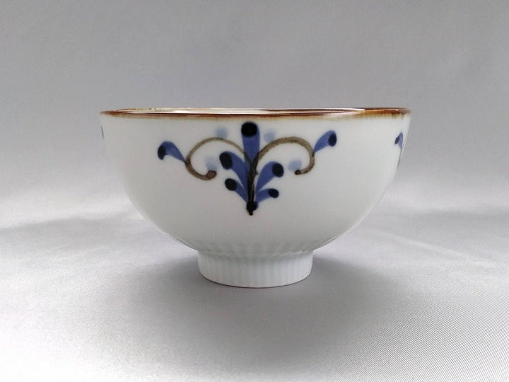 Ridged Rice Bowl Large Leaves - Crafted By Koyo Kiln