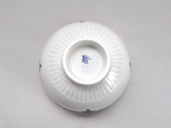 Ridged Rice Bowl Large Leaves - Crafted By Koyo Kiln