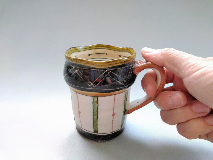 Mug Scraping Zigzag Tokusa - Crafted By Jun Kato