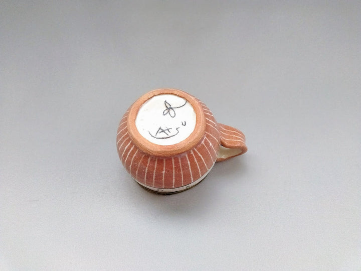 Round Mug Pink Slip Trailing Tokusa - Crafted By Jun Kato