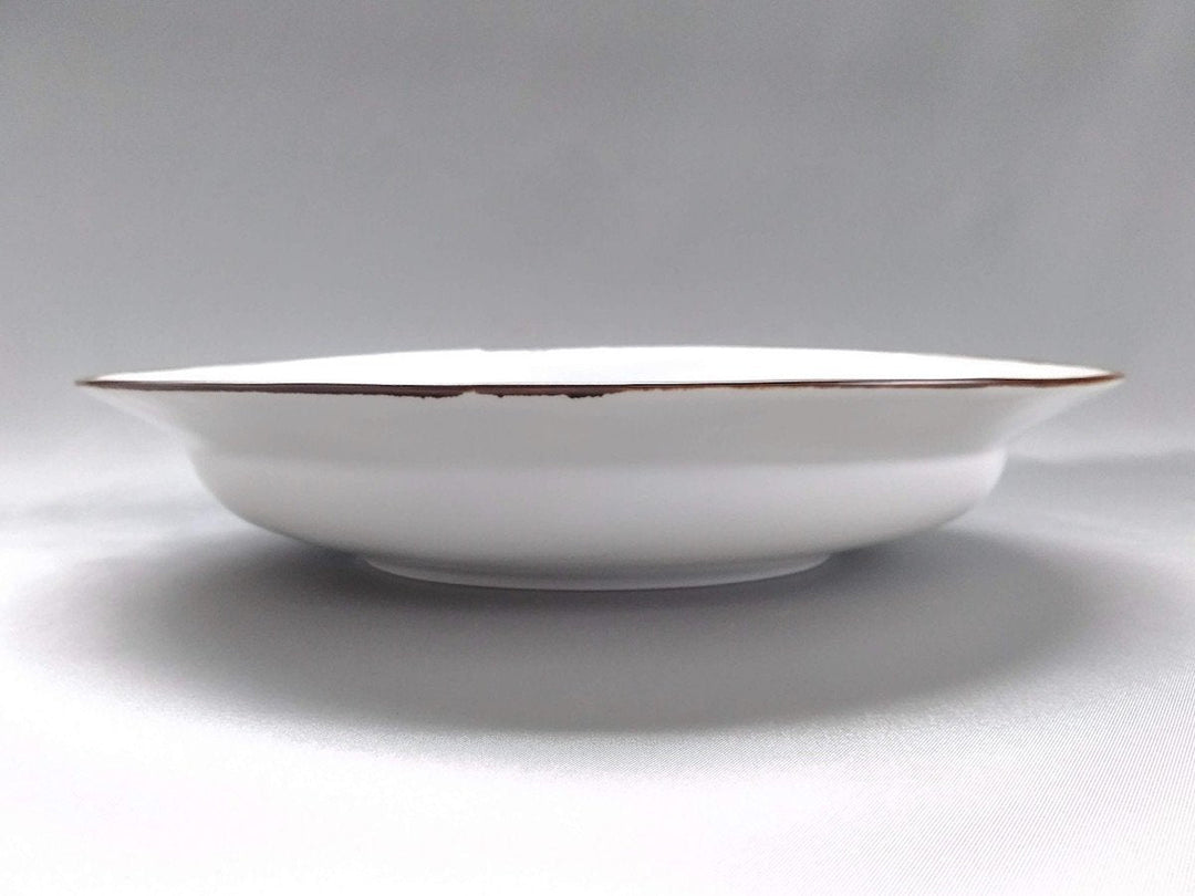 Rim Oval Plate Rim rust White mat - Crafted By Koyo Kiln