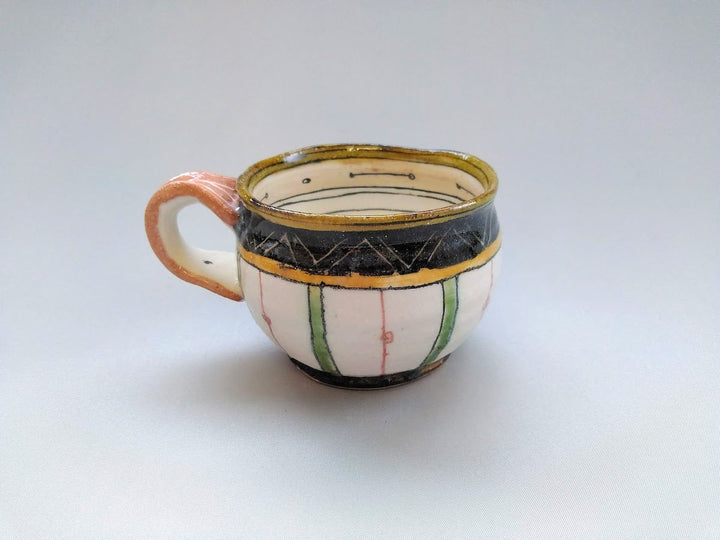 Maru Mug Scraping Zigzag and Tokusa - Crafted By Jun Kato