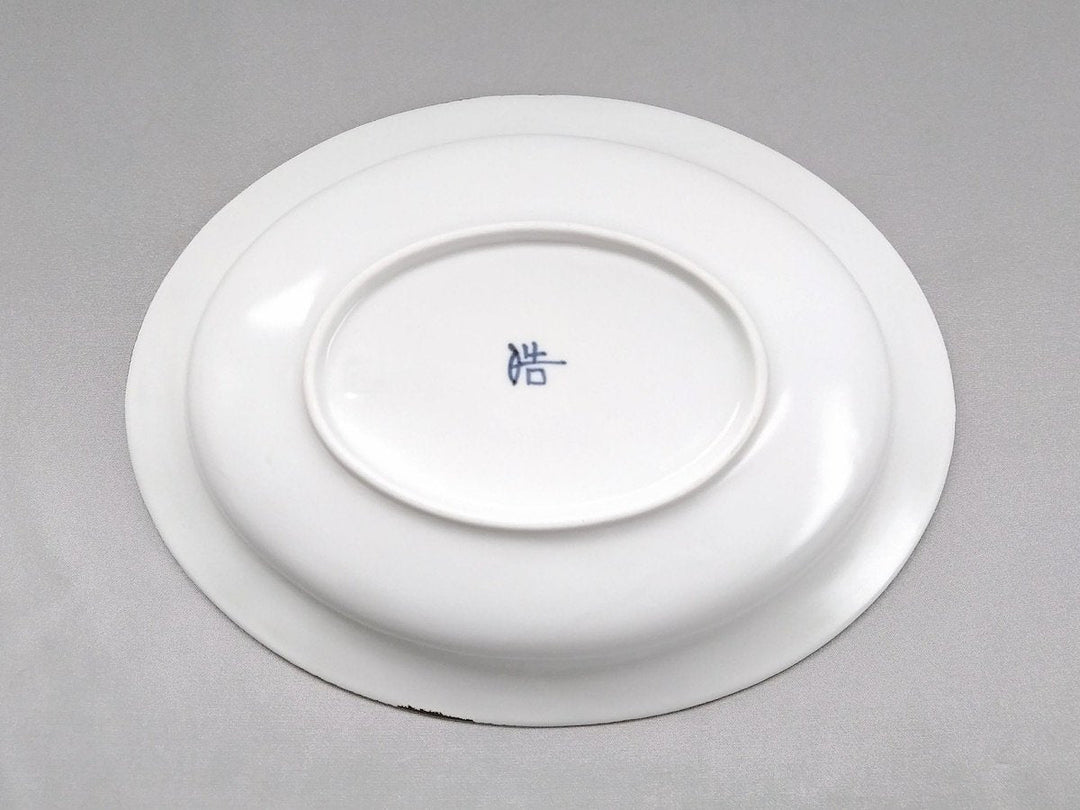 Rim Oval Plate Rim rust White mat - Crafted By Koyo Kiln