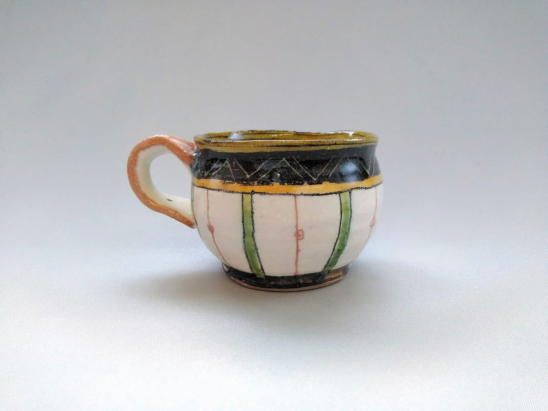 Maru Mug Scraping Zigzag and Tokusa - Crafted By Jun Kato