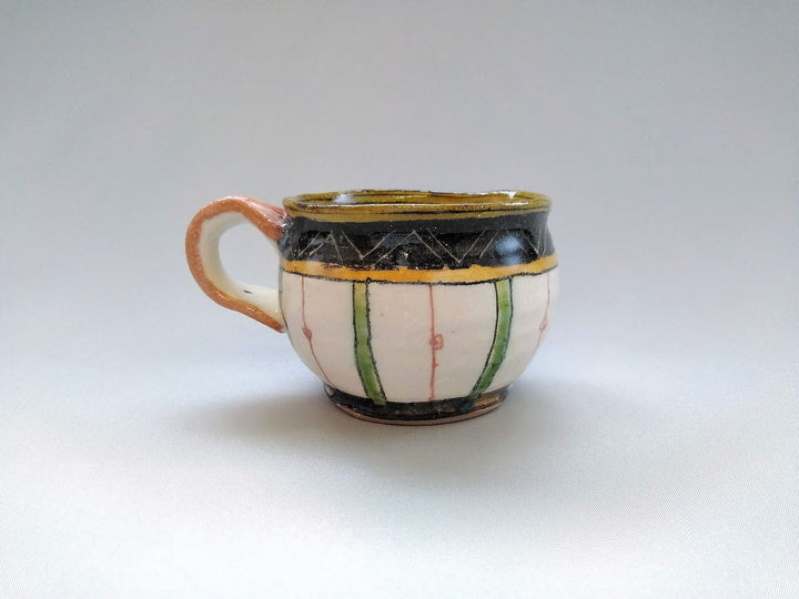 Maru Mug Scraping Zigzag and Tokusa - Crafted By Jun Kato