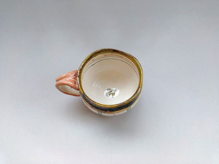 Maru Mug Scraping Zigzag and Tokusa - Crafted By Jun Kato