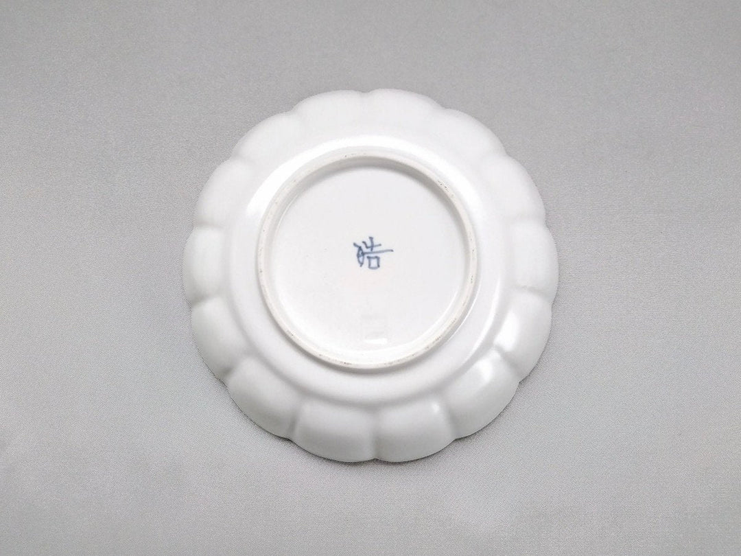 Chrysanthemum-Edged Small Bowl Rimsabi White mat - Crafted By Koyo Kiln