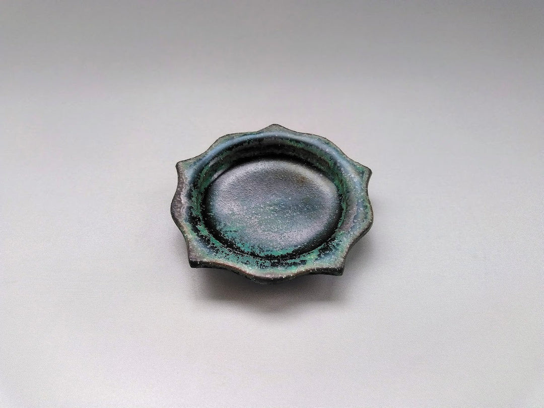 Matte Oribe Carved Rim Plate Small Plate - Crafted By Kazuhito Yamamoto