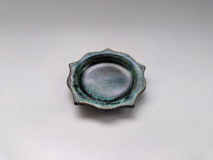 Matte Oribe Carved Rim Plate Small Plate - Crafted By Kazuhito Yamamoto